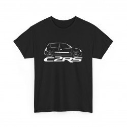 Männer T-Shirt CLIO 2 RS RENAULT SPORT schwarz und weiss