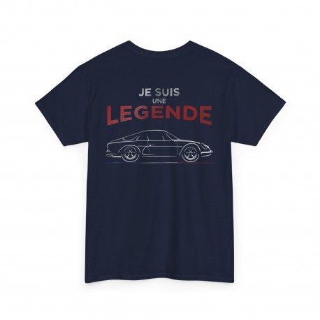 JE SUIS UNE LEGENDE A110 Berlinette Tshirt homme silhouette ALPINE RENAULT
