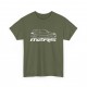 Men Tshirt MEGANE 2 RS Renault Sport Black White