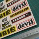 Set of Vintage sticker decal for helmet ALPINE RENAULT