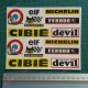 Vintage Aufkleber set für Helm ALPINE RENAULT