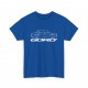 Men Tshirt RENAULT 8 GORDINI R8 Blue and white