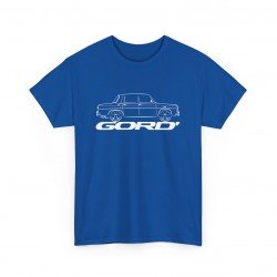 Men Tshirt RENAULT 8 GORDINI R8 Blue and white