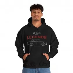 JE SUIS UNE LEGENDE silhouette RENAULT 8 GORDINI hoodie homme