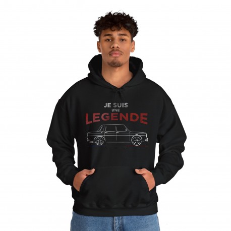 JE SUIS UNE LEGENDE silhouette RENAULT 8 GORDINI hoodie homme