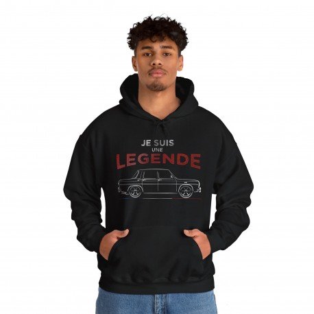 JE SUIS UNE LEGENDE silhouette RENAULT 8 GORDINI hoodie homme