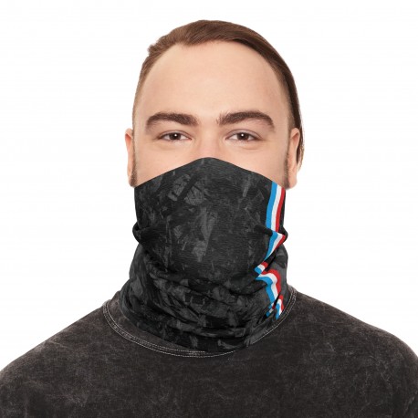 FRANCE Forged Carbon fiber-style neck warmer, racing tube scarf