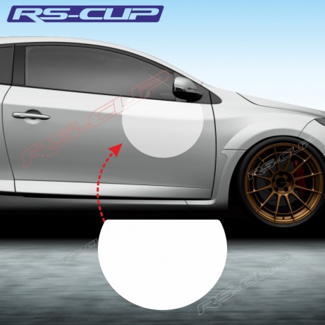 2 race number plate DESIGN decal for RENAULT SPORT