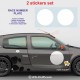 2 plaques rondes 38 cm pour numéro de course TYPE 2 pour ALPINE RENAULT et Renault Gordini