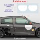 2 race number plate decal TYPE 1 for ALPINE RENAULT