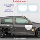 6 Aufkleber BIBENDUM MICHELIN für ALPINE RENAULT