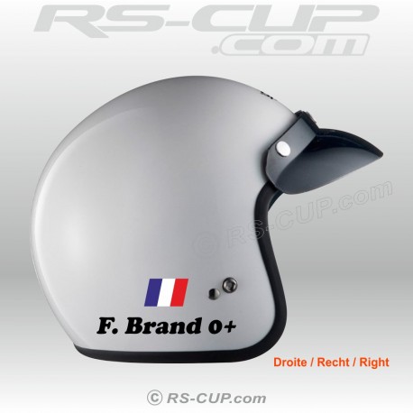 2 helmet sticker rally pilot name for RENAULT SPORT