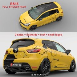 Kit autocollant CLIO R.S 16 pour Clio Twingo Megane Captur Zoe