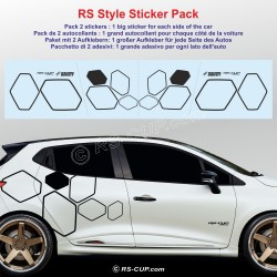 CLIO 4 R.S 16 lateral side sticker kit for megane clio twingo captur