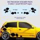 Large diamonds decals for Clio RS Megane Twingo Captur Kangoo Zoe
