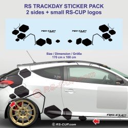 Kit stickers losanges géants pour Clio RS Megane Twingo Captur Kangoo Zoe