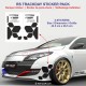 Sticker pare-choc avant RSi RENAULT SPORT RS-CUP pour Clio Twingo Megane Captur