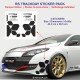 Sticker pare-choc avant RSi RENAULT SPORT RS-CUP pour Clio Twingo Megane Captur