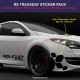 Sticker pare-choc avant RSi RENAULT SPORT RS-CUP pour Clio Twingo Megane Captur