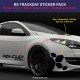 Sticker pare-choc avant RSi RENAULT SPORT RS-CUP pour Clio Twingo Megane Captur