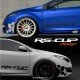 Front Bumper Sticker RSi RENAULT SPORT RS-CUP decal for Twingo Clio Megane Captur