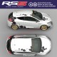 RSS Rennen Graphik Aufkleber für RENAULT SPORT RS Clio Twingo Megane Captur