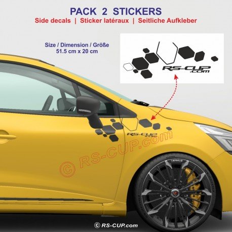 Seitenstreifen Aufkleber pack RSi RENAULT SPORT für Twingo Clio Megane Captur