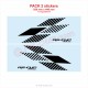 2 RS ULTIME sticker decals 93 cm for all Renault