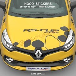 Haube Aufkleber RSi RENAULT SPORT für Twingo Clio Megane Captur