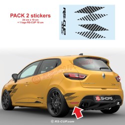 2 RS ULTIME Aufkleber 24 cm für die RENAULT Rückseite