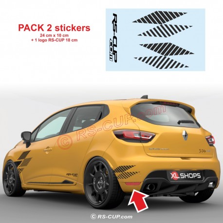 2 RS ULTIME sticker decals 24 cm for the back side