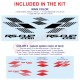 Kit autocollant ULTIME RALLY pour Clio Twingo Megane Captur Zoe