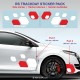 RS Anpassbare Farben Aufkleber für Twingo Clio Megane Captur