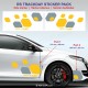 RS Customizable colors Sticker decal for Twingo Clio Megane Captur