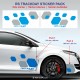 RS Anpassbare Farben Aufkleber für Twingo Clio Megane Captur