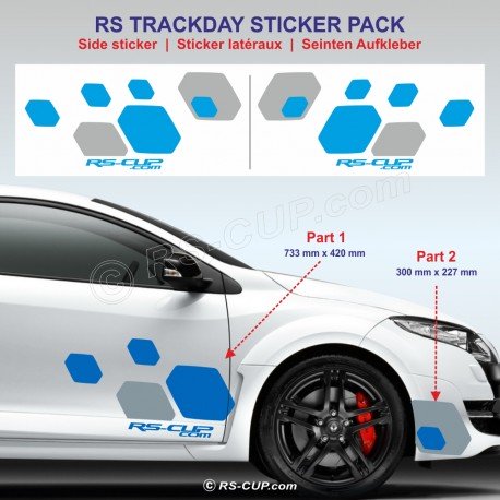 RS Anpassbare Farben Aufkleber für Twingo Clio Megane Captur