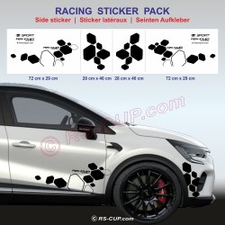 Kit 2 stickers RS DESIGN pour Renault CAPTUR