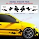 Kit 4 stickers RS DESIGN pour Renault CLIO 2 RS