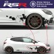 RSR Graphik Aufkleber für RENAULT SPORT RS Clio Twingo Megane Captur