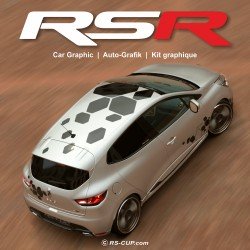 RSR Graphik Aufkleber für RENAULT SPORT RS Clio Twingo Megane Captur
