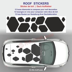 Roof Sticker decal RSi for Renault Twingo Clio Megane Captur