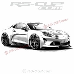 A110 designer style Men Tshirt with ALPINE A110 design by Dulys
