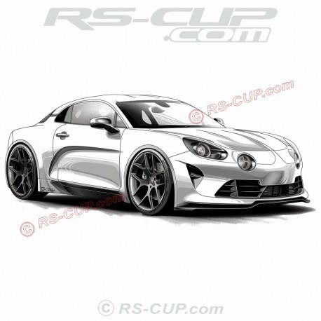 A110 designer style Tshirt homme avec ALPINE A110 design by Dulys