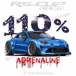 110% ADRENALINE Tshirt homme avec ALPINE A110