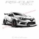 Megane 3 RS wide body Männer T-Shirt