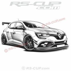 Megane 4 RS wide body Männer T-Shirt