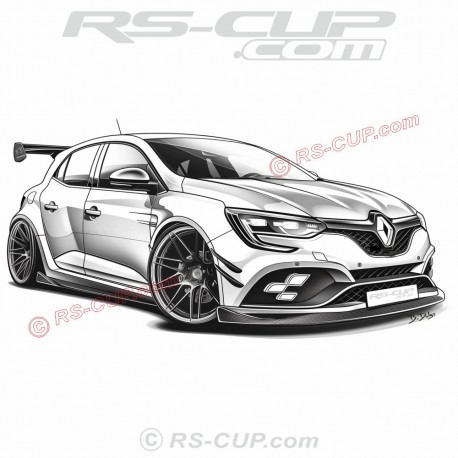 Megane 4 RS wide body Men Tshirt