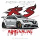 100% ADRENALINE Tshirt homme avec MEGANE 4 RS