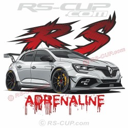 100% ADRENALINE Tshirt homme avec MEGANE 4 RS