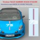 3 numéros de course + autocollant bande tricolore pour capot moteur Alpine A110